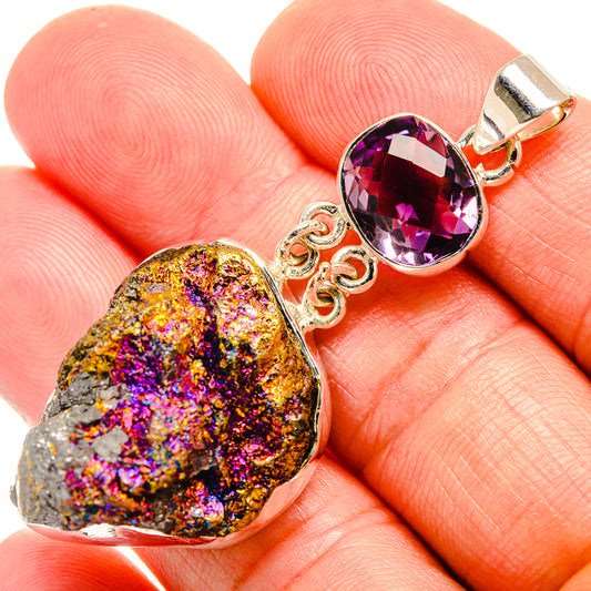 Titanium Druzy Pendants handcrafted by Ana Silver Co - PD33295