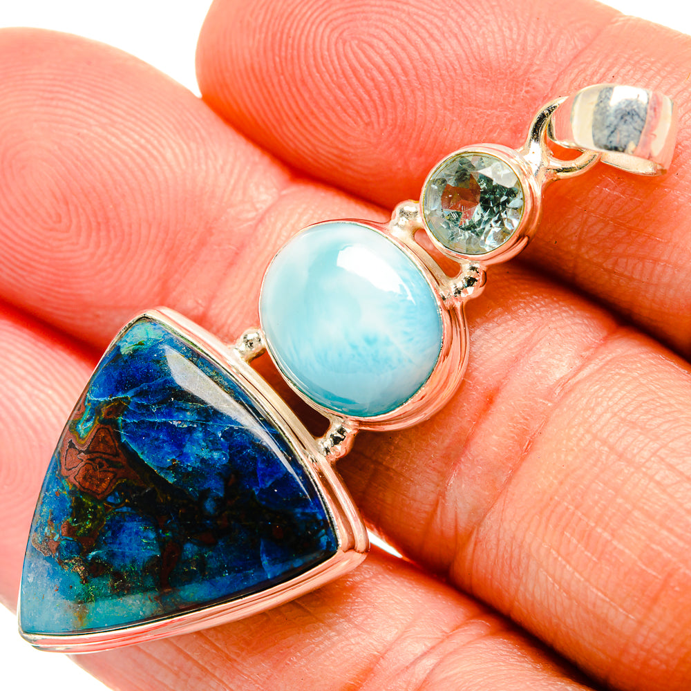 Shattuckite Pendants handcrafted by Ana Silver Co - PD33307
