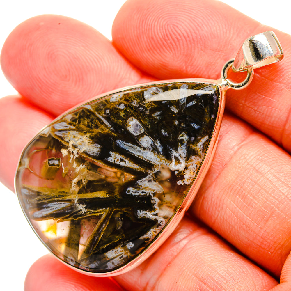 Turkish Tube Agate Pendants handcrafted by Ana Silver Co - PD33315