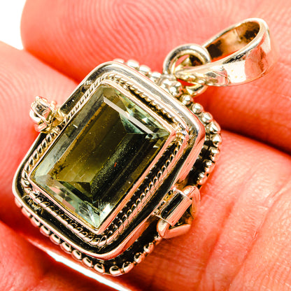 Green Amethyst Pendants handcrafted by Ana Silver Co - PD33322