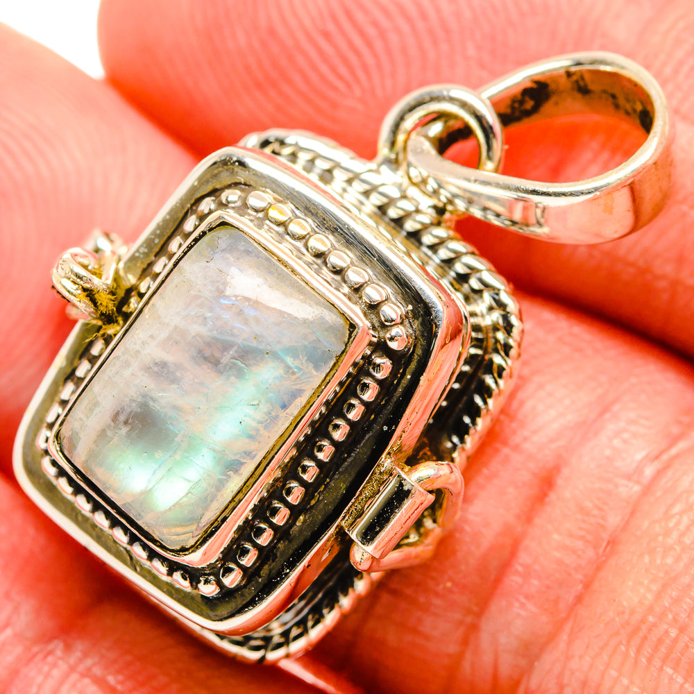 Rainbow Moonstone Pendants handcrafted by Ana Silver Co - PD33325