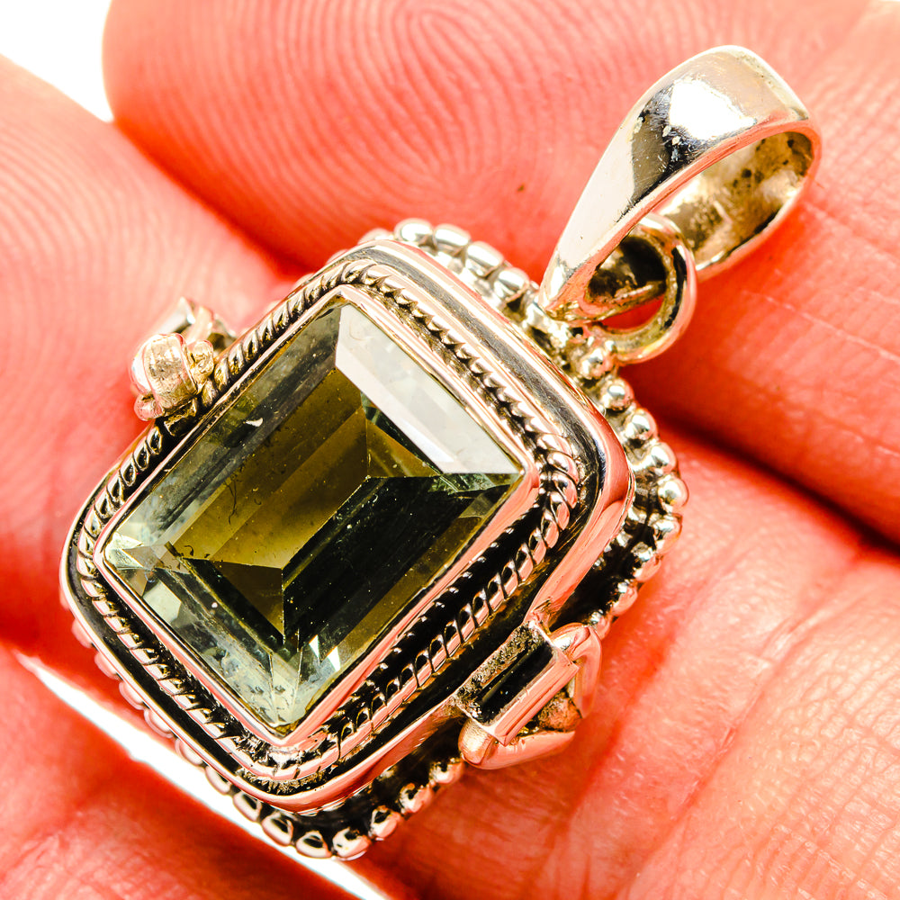 Green Amethyst Pendants handcrafted by Ana Silver Co - PD33333
