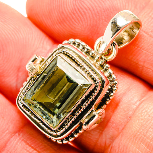 Green Amethyst Pendants handcrafted by Ana Silver Co - PD33339