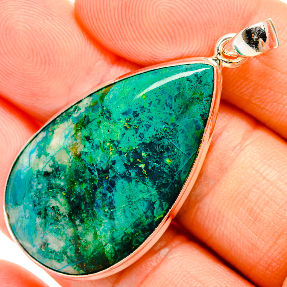 Chrysocolla Pendants handcrafted by Ana Silver Co - PD33346