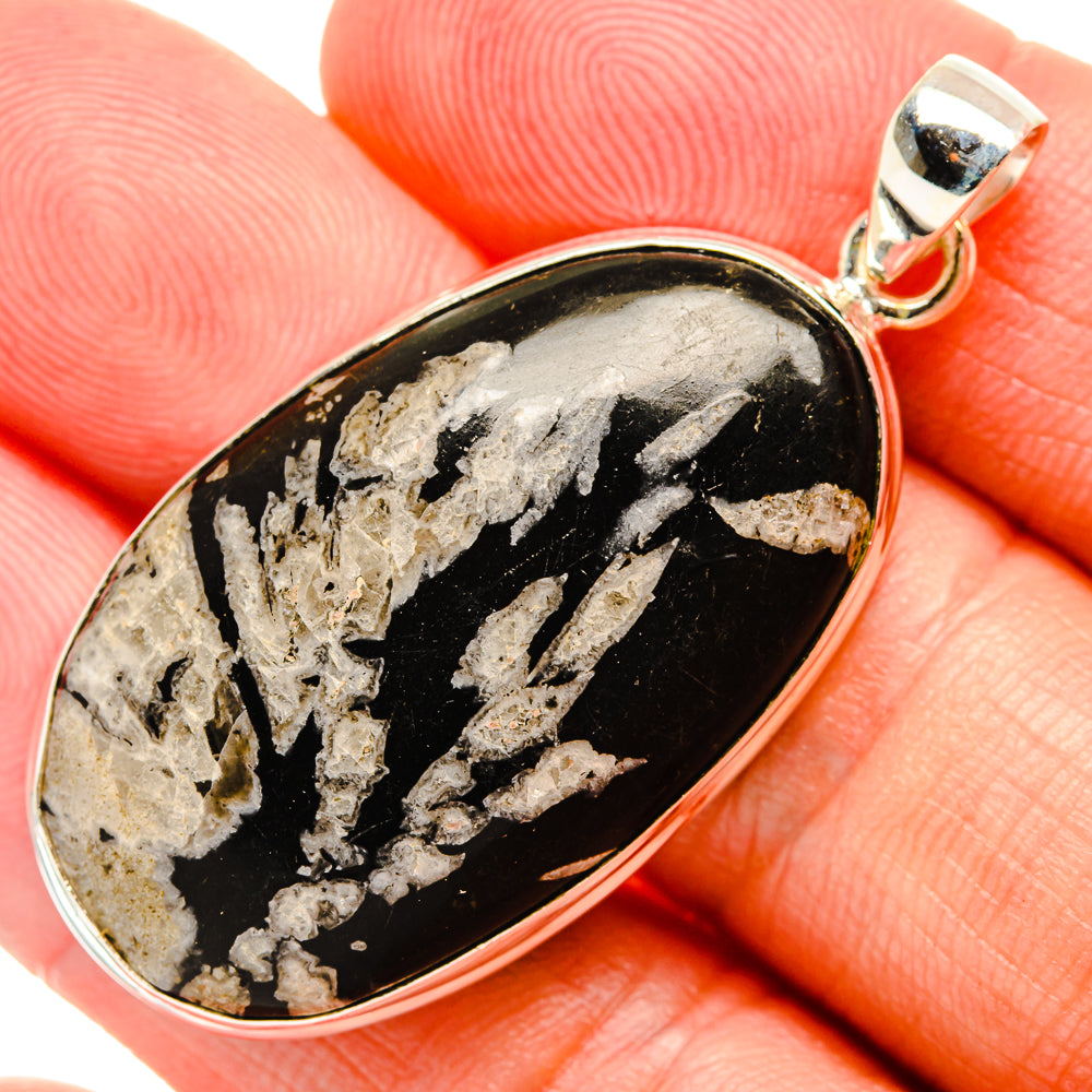 Chrysanthemum Stone Pendants handcrafted by Ana Silver Co - PD33347