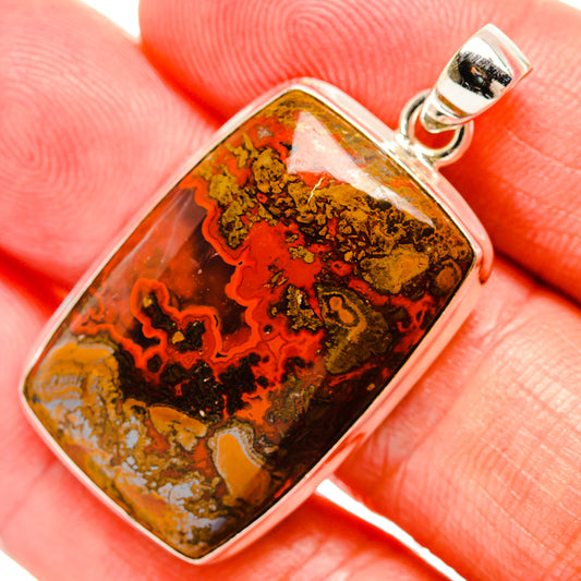 Moroccan Agate Pendants handcrafted by Ana Silver Co - PD33349
