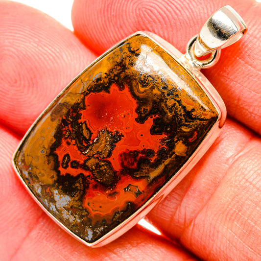 Moroccan Agate Pendants handcrafted by Ana Silver Co - PD33352