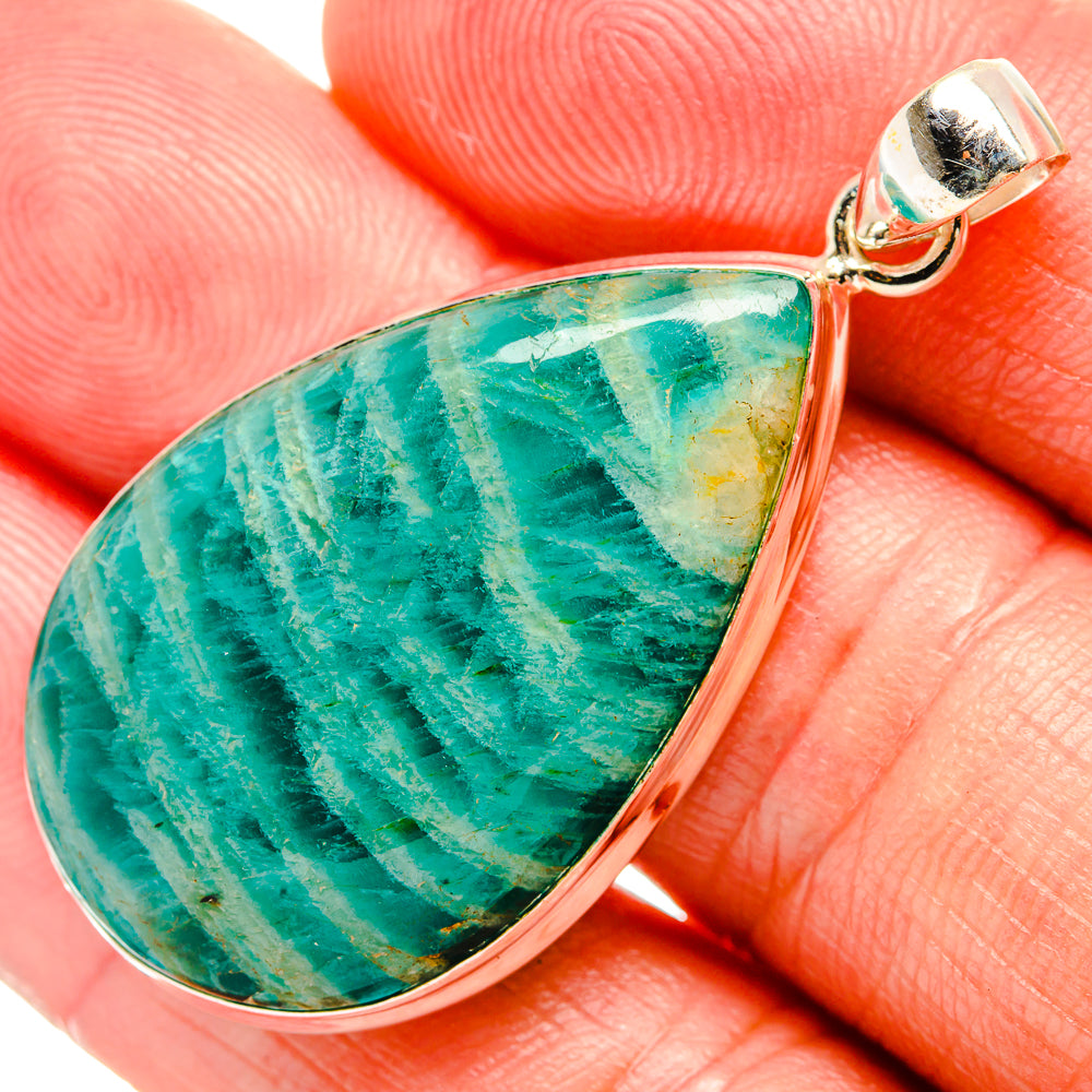 Amazonite Pendants handcrafted by Ana Silver Co - PD33356
