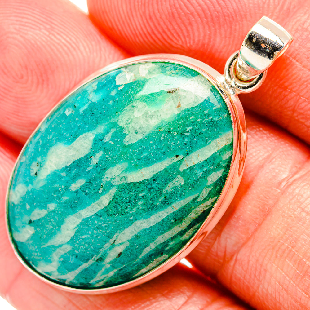 Amazonite Pendants handcrafted by Ana Silver Co - PD33357