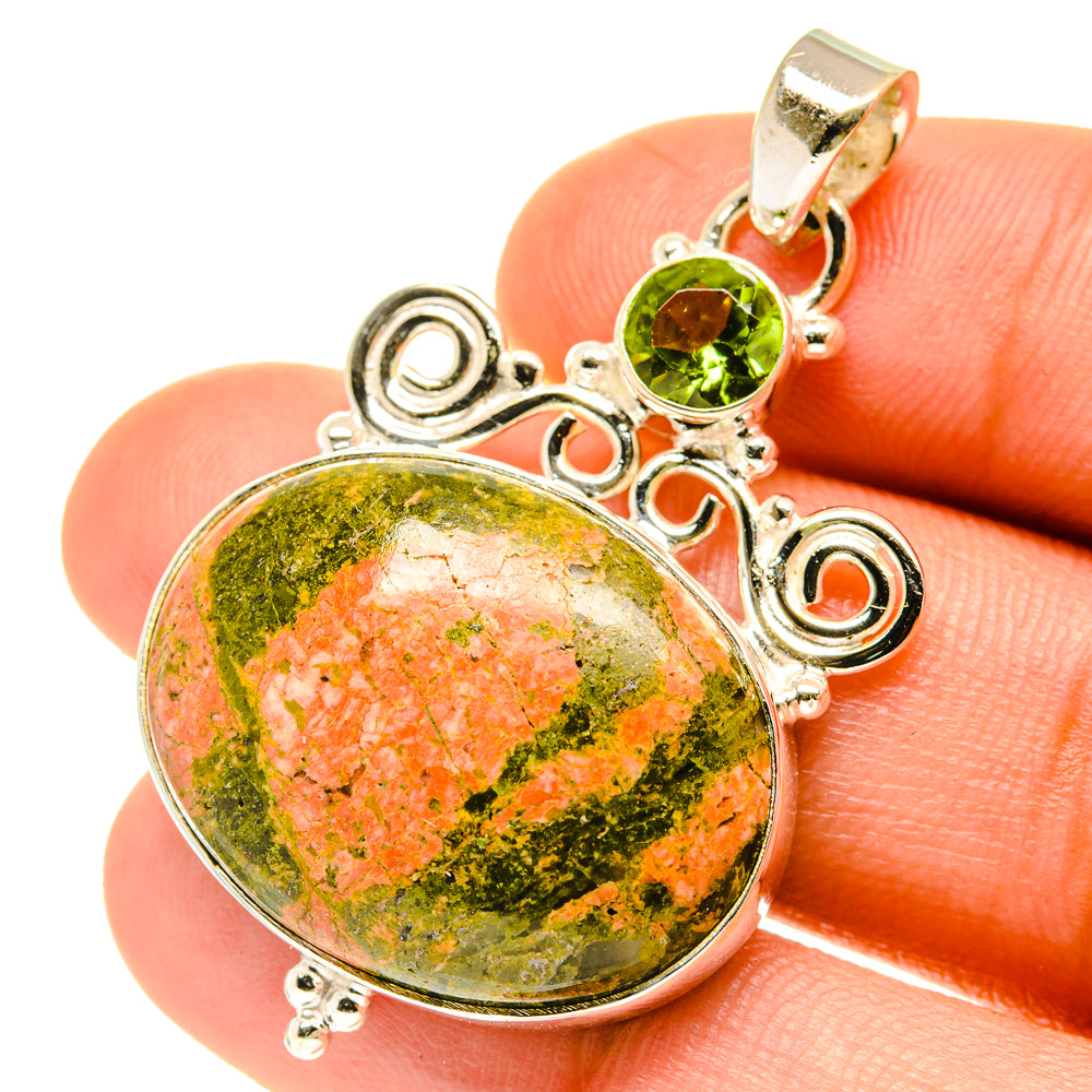 Unakite Pendants handcrafted by Ana Silver Co - PD3336