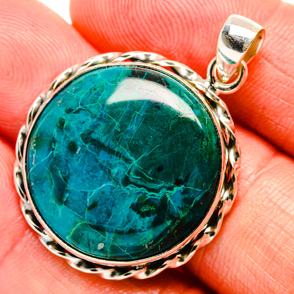 Chrysocolla Pendants handcrafted by Ana Silver Co - PD33362