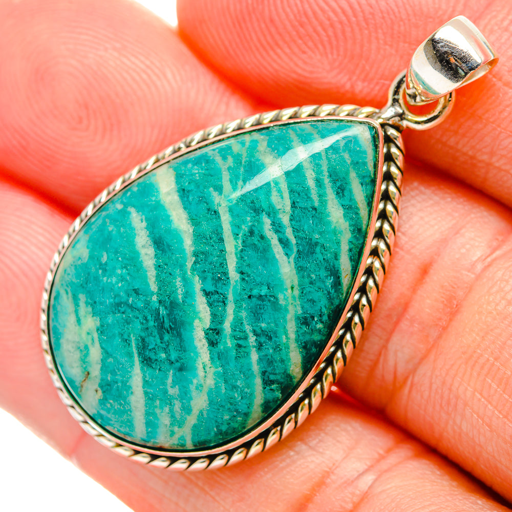 Amazonite Pendants handcrafted by Ana Silver Co - PD33367
