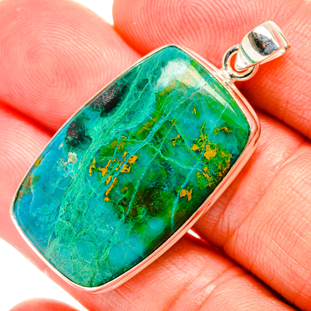 Chrysocolla Pendants handcrafted by Ana Silver Co - PD33370