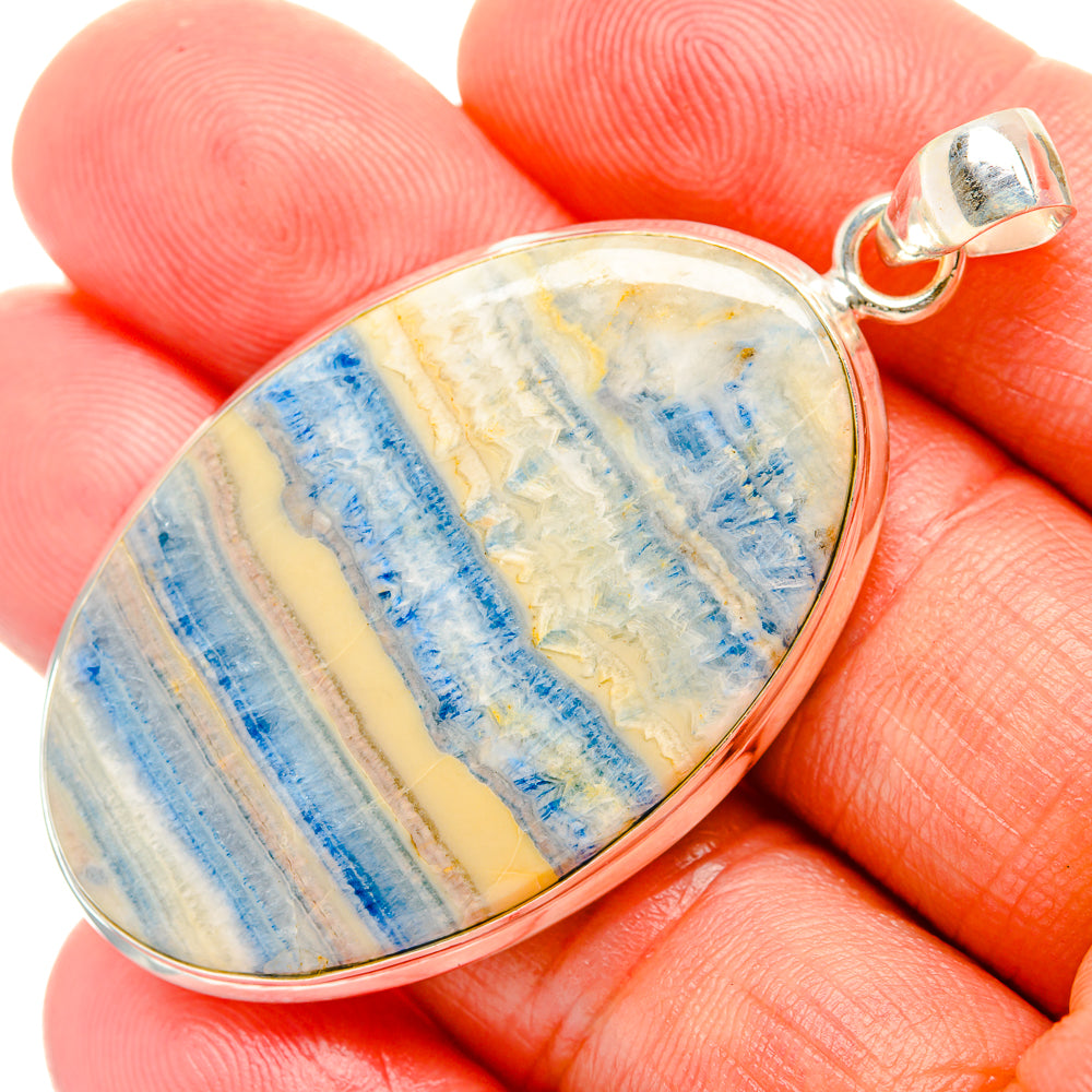 Blue Scheelite Pendants handcrafted by Ana Silver Co - PD33373