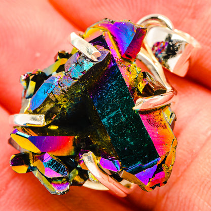 Titanium Sunshine Druzy Pendants handcrafted by Ana Silver Co - PD33396