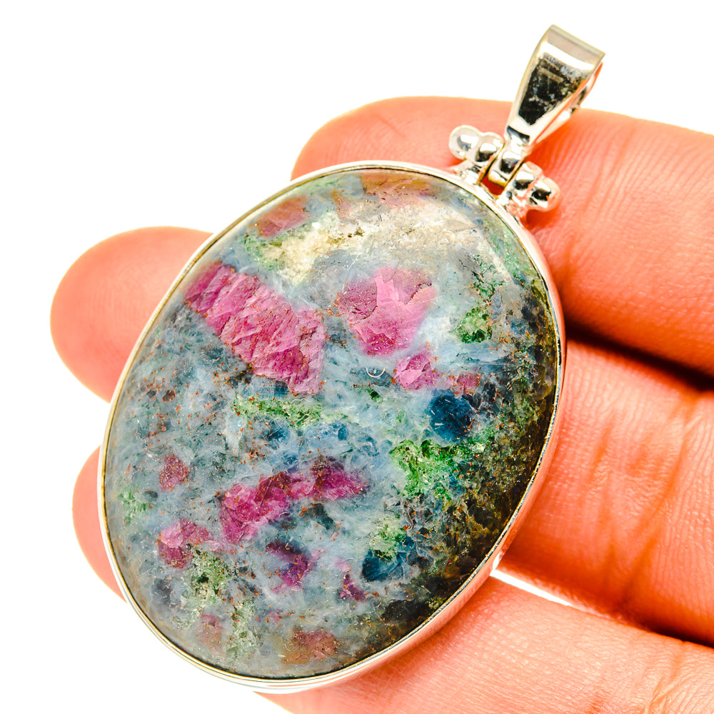 Ruby Fuchsite Pendants handcrafted by Ana Silver Co - PD3341