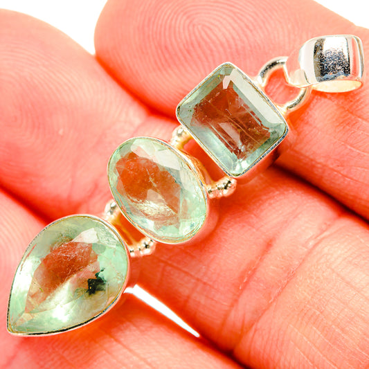 Green Fluorite Pendants handcrafted by Ana Silver Co - PD33410