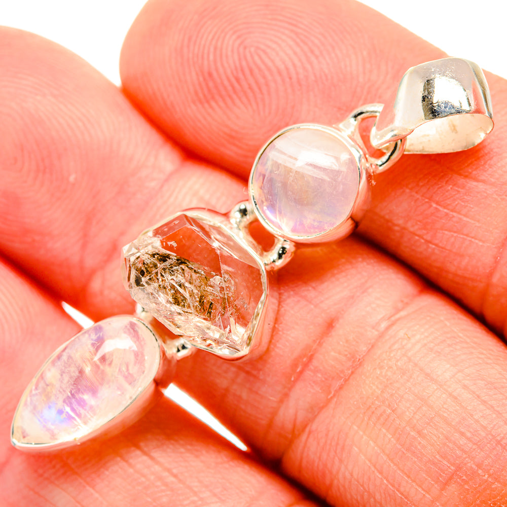 Herkimer Diamond Pendants handcrafted by Ana Silver Co - PD33411