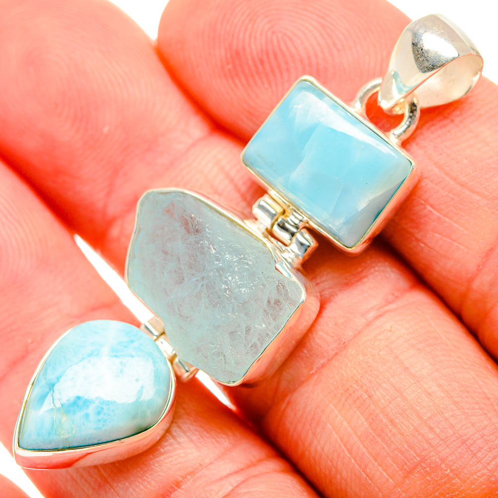 Larimar Pendants handcrafted by Ana Silver Co - PD33417