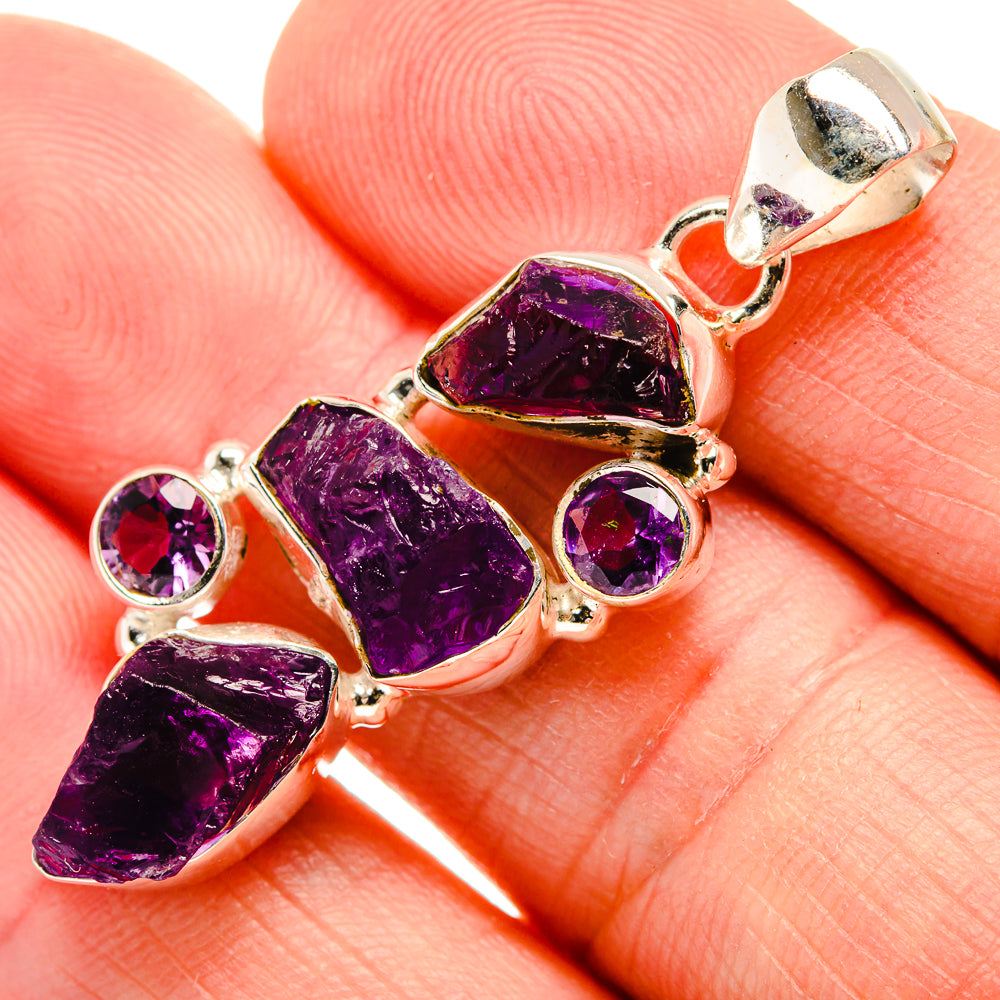 Amethyst Pendants handcrafted by Ana Silver Co - PD33418