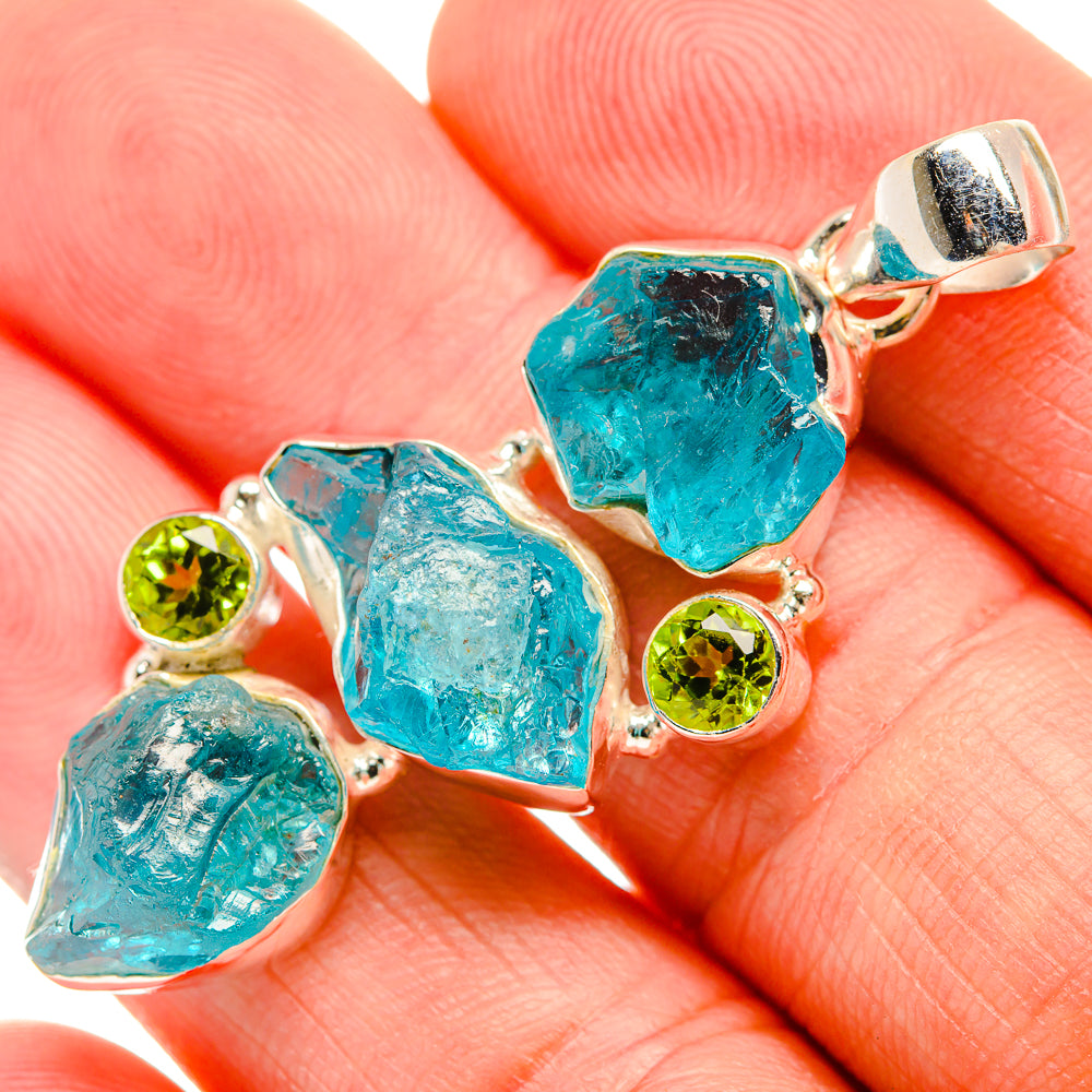 Apatite Pendants handcrafted by Ana Silver Co - PD33423