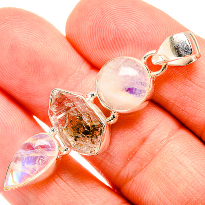 Herkimer Diamond Pendants handcrafted by Ana Silver Co - PD33427