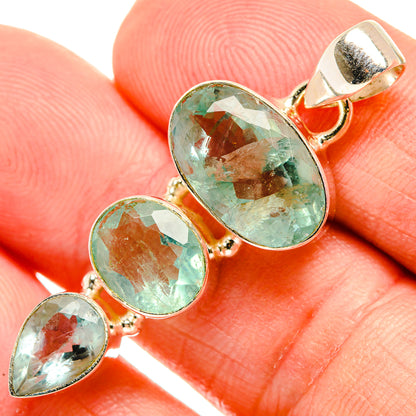 Green Fluorite Pendants handcrafted by Ana Silver Co - PD33432
