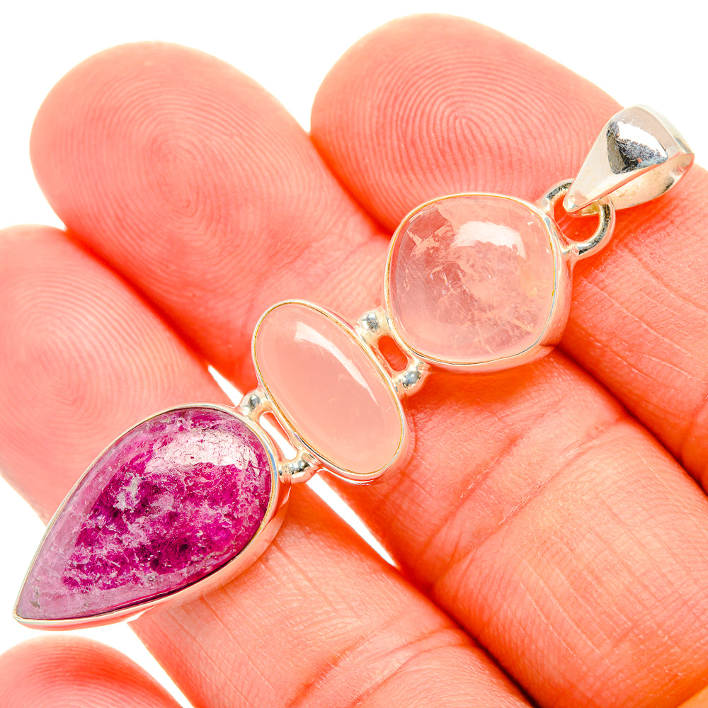 Russian Eudialyte Pendants handcrafted by Ana Silver Co - PD33439