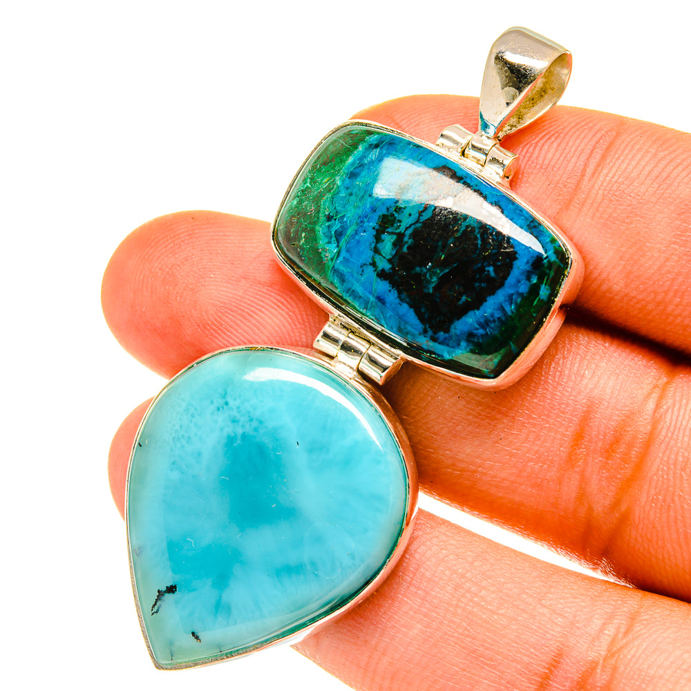 Larimar Pendants handcrafted by Ana Silver Co - PD3344