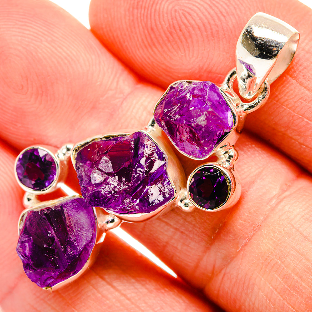 Amethyst Pendants handcrafted by Ana Silver Co - PD33451