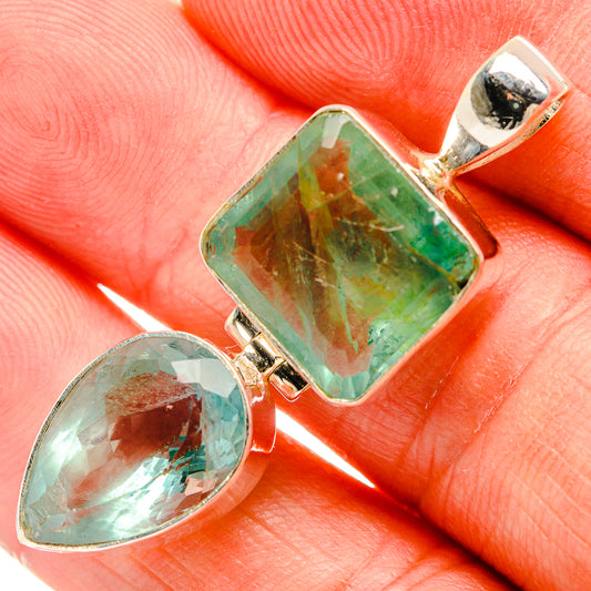 Green Fluorite Pendants handcrafted by Ana Silver Co - PD33452