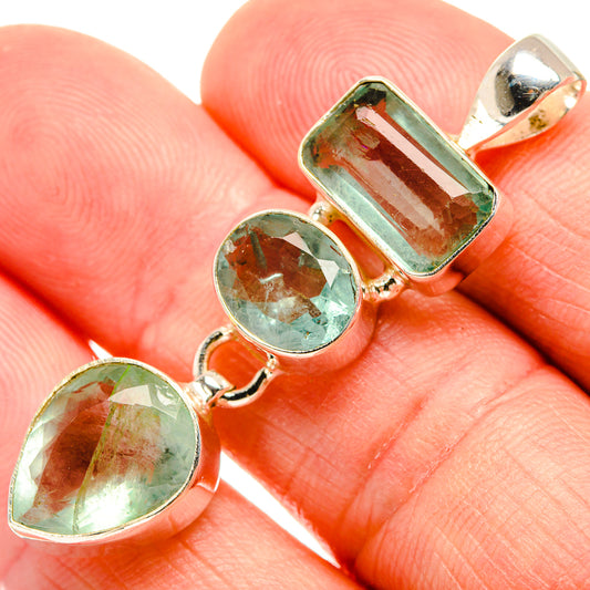Green Fluorite Pendants handcrafted by Ana Silver Co - PD33459
