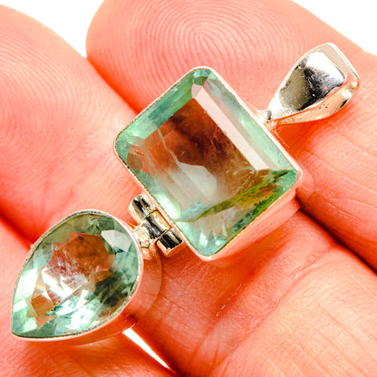 Green Fluorite Pendants handcrafted by Ana Silver Co - PD33466