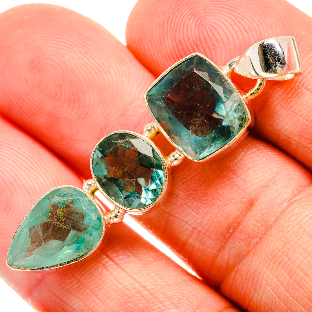 Green Fluorite Pendants handcrafted by Ana Silver Co - PD33475