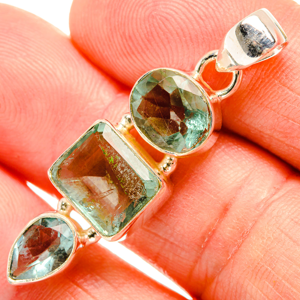 Green Fluorite Pendants handcrafted by Ana Silver Co - PD33481
