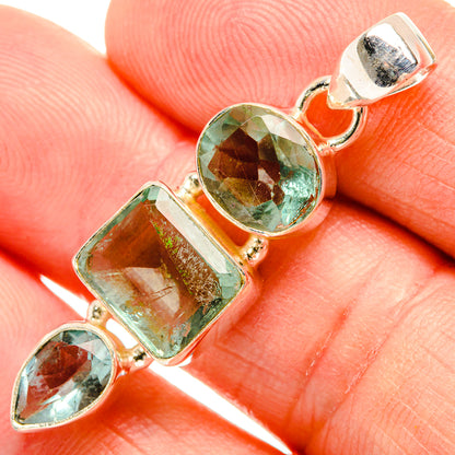 Green Fluorite Pendants handcrafted by Ana Silver Co - PD33481