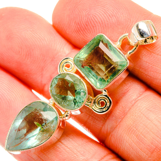 Green Fluorite Pendants handcrafted by Ana Silver Co - PD33482