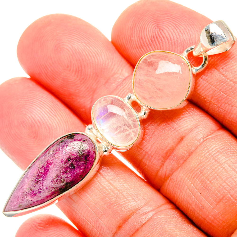 Russian Eudialyte Pendants handcrafted by Ana Silver Co - PD33485