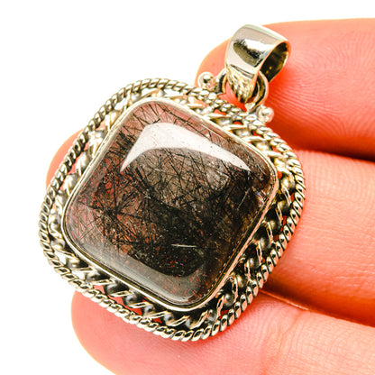 Tourmalinated Quartz Pendants handcrafted by Ana Silver Co - PD3349