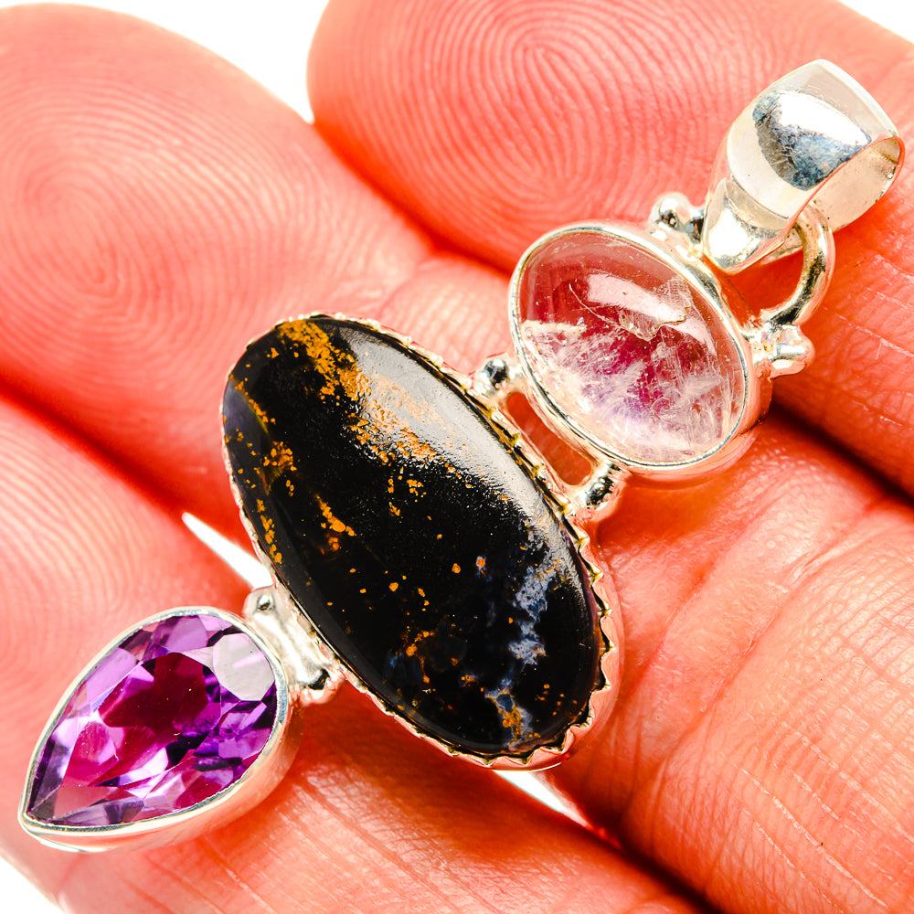 Pietersite Pendants handcrafted by Ana Silver Co - PD33490