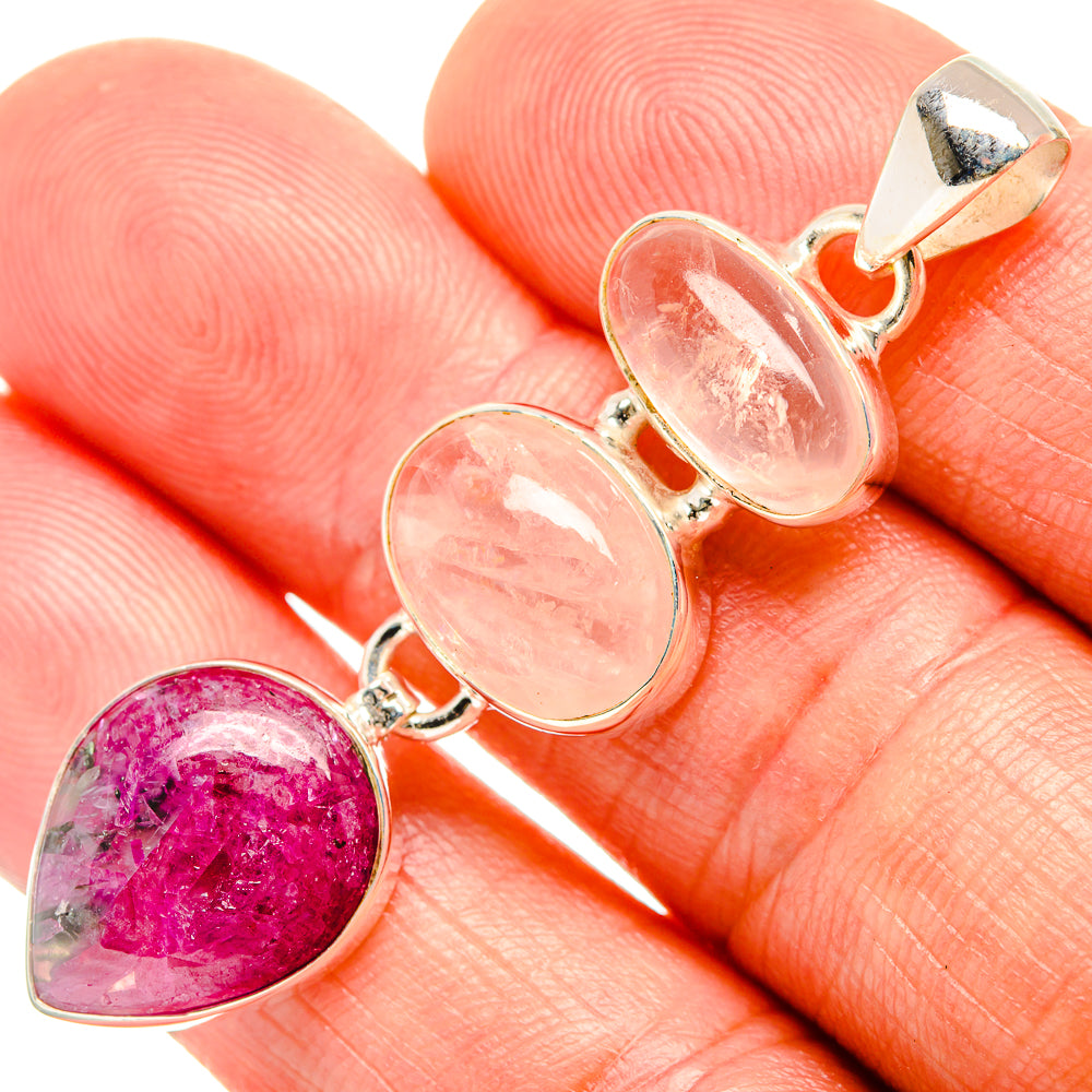 Russian Eudialyte Pendants handcrafted by Ana Silver Co - PD33499