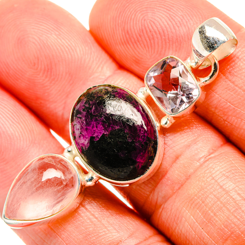 Russian Eudialyte Pendants handcrafted by Ana Silver Co - PD33504