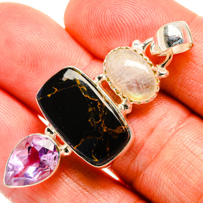 Pietersite Pendants handcrafted by Ana Silver Co - PD33505