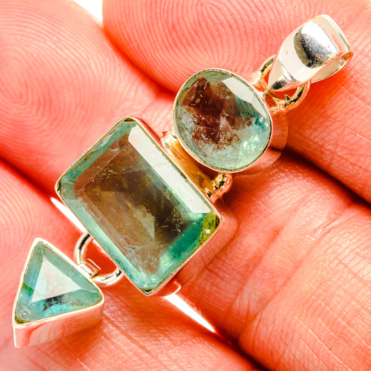 Green Fluorite Pendants handcrafted by Ana Silver Co - PD33507