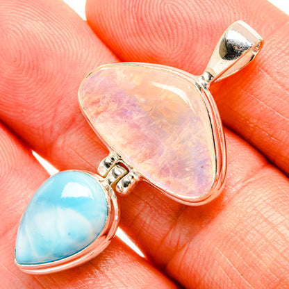 Rainbow Moonstone Pendants handcrafted by Ana Silver Co - PD33508