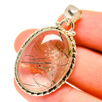 Tourmalinated Quartz Pendants handcrafted by Ana Silver Co - PD3351