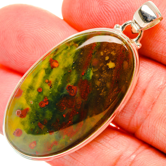 Bloodstone Pendants handcrafted by Ana Silver Co - PD33528