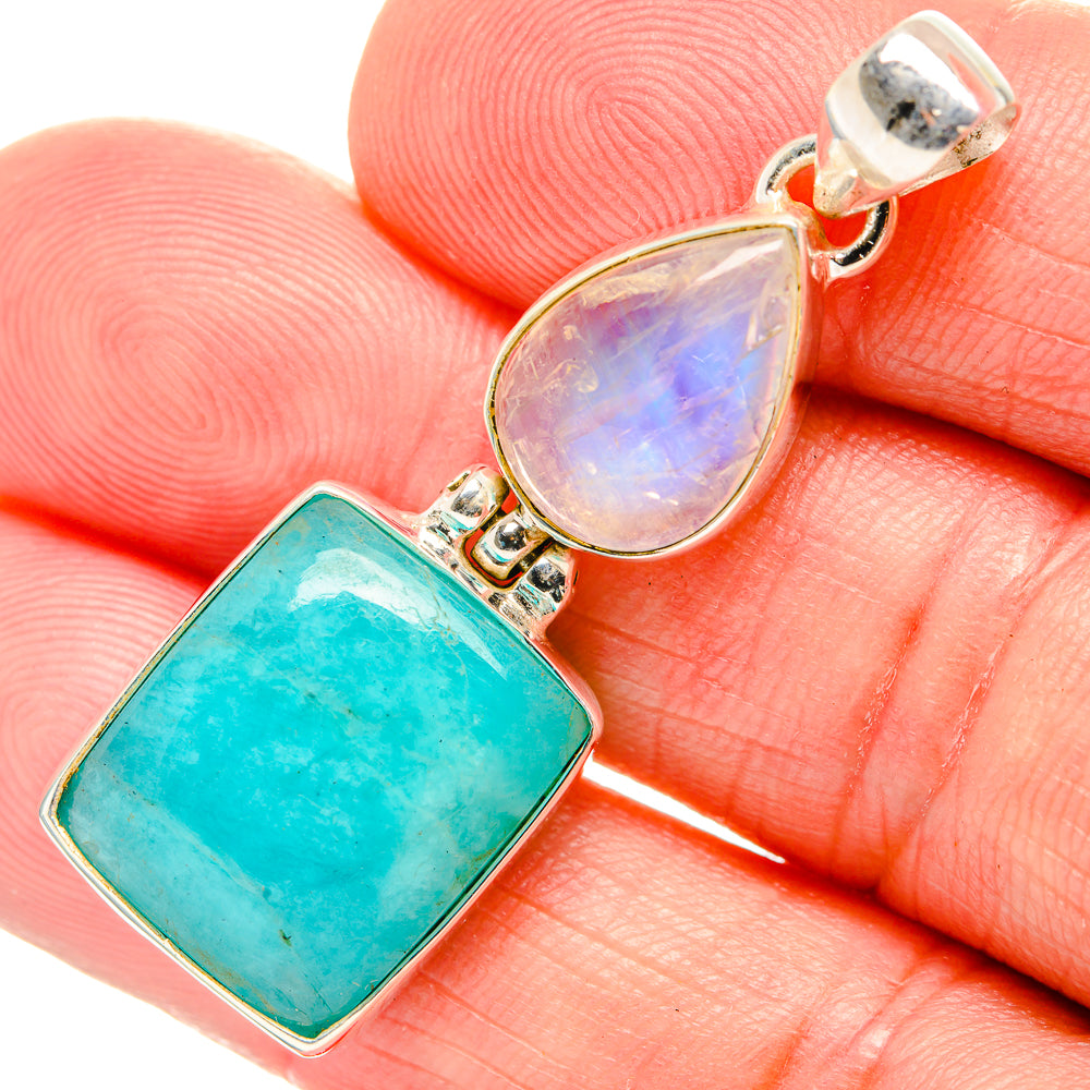Amazonite Pendants handcrafted by Ana Silver Co - PD33529