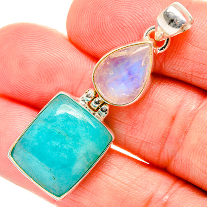 Amazonite Pendants handcrafted by Ana Silver Co - PD33529
