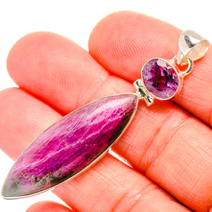 Ruby Fuchsite Pendants handcrafted by Ana Silver Co - PD33541
